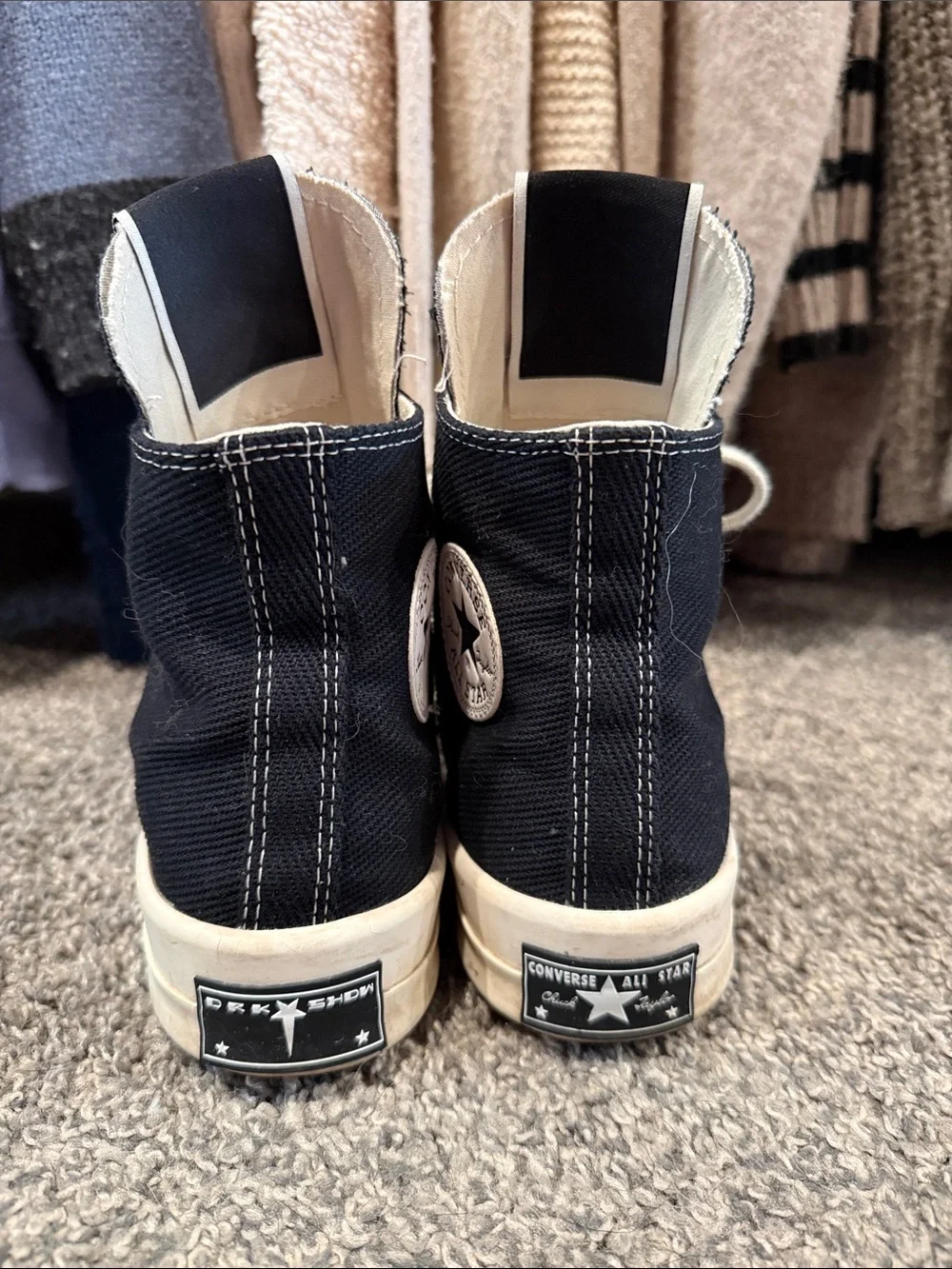 Converse x Rick Owen’s DRKSHDW DRKSTAR High Sneakers